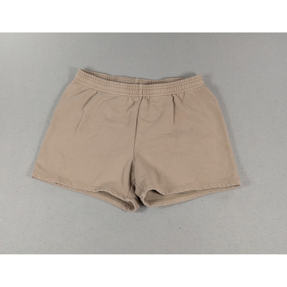 SKIMS Womens The Short 100% Cotton Elastic Waist Tan Lounge Shorts Size S